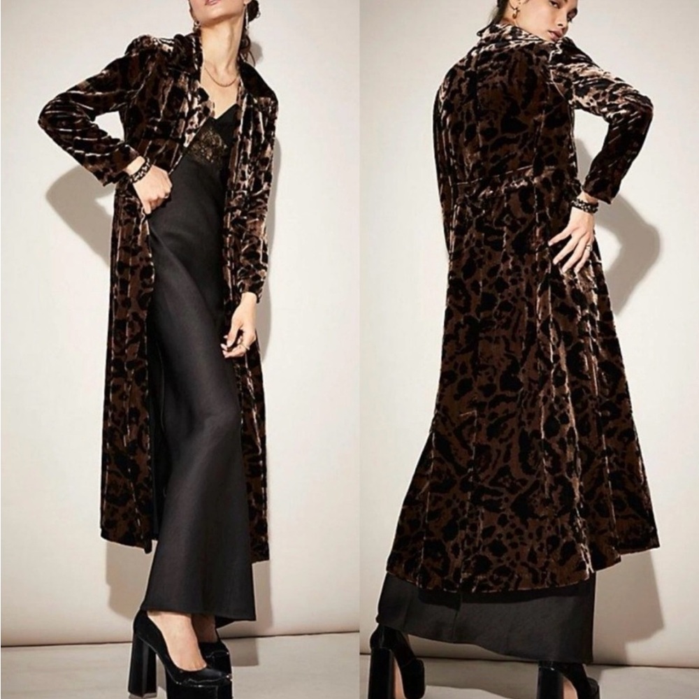 Free People Multicolor Velvet duster